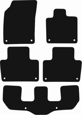 Volvo XC90 2015 - Present (3 Rows) Car Mats
